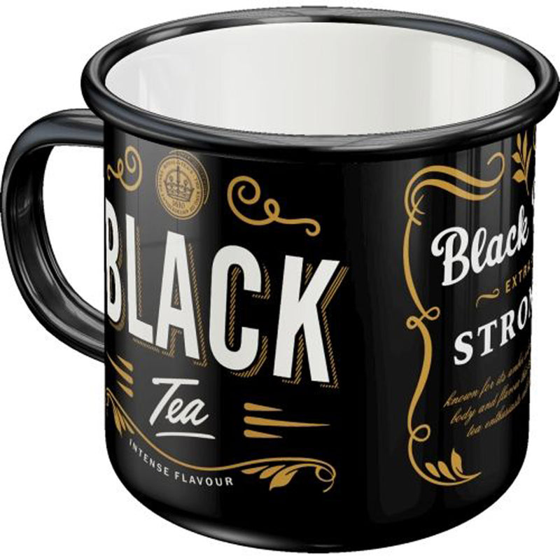 Nostalgic-Art Black Tea Enamel Mug