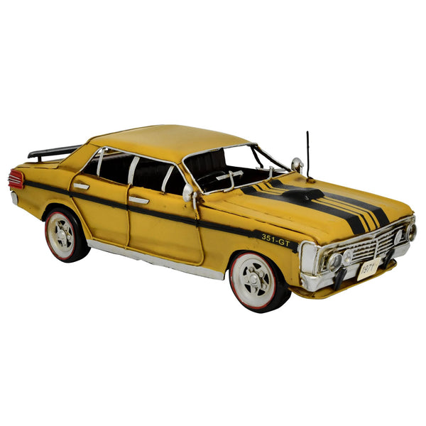 Ford XY GT Metal Car Model 30cm (Yellow and Black)