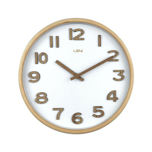 Leni Tilia Wooden Timepiece Wall Clock 25.5cm