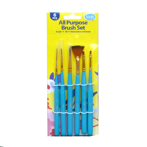 6pc All Purpose Craft Brush Set