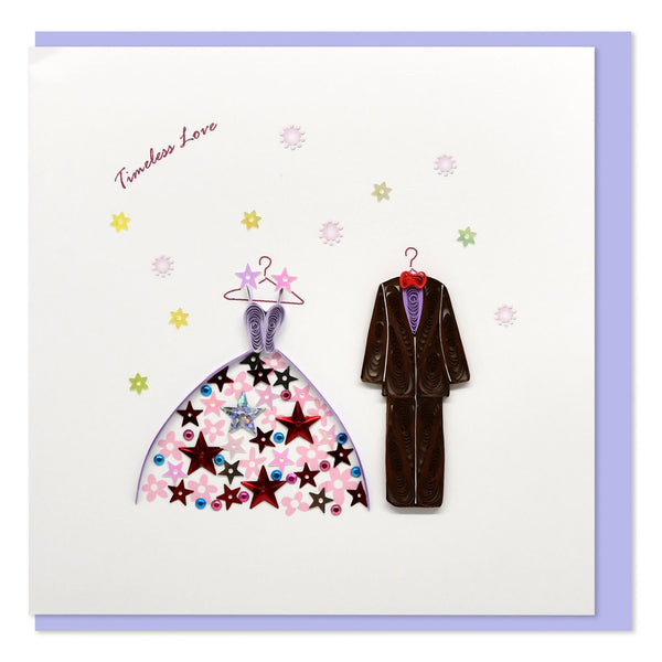 Quilled Timeless Love Greeting Card (15x15cm)