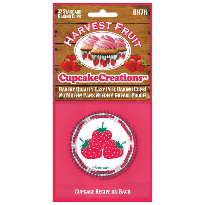 Standard Harvest Fruit Cupcake Baking Cups 32pk