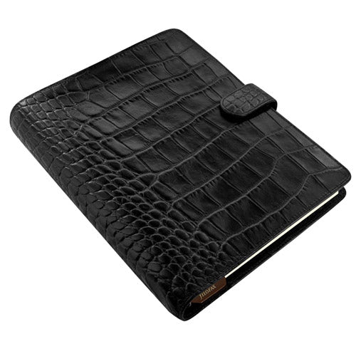 Filofax Classic Croc A5 Organiser (Ebony)