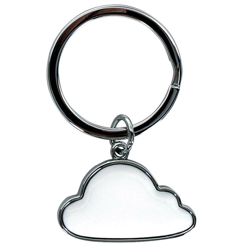 Cloud Shape Keyring (White)