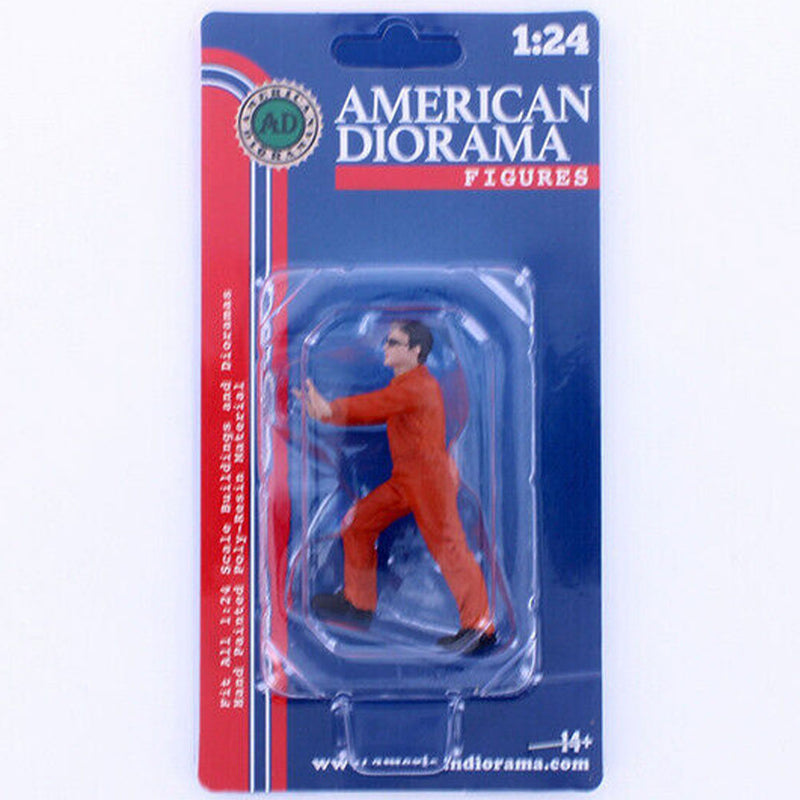 Mechanic in Uniform 1:24 Scale Figure (Orange)