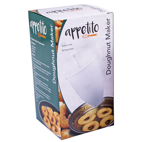 Appetito Plastic Doughnut Maker (White)