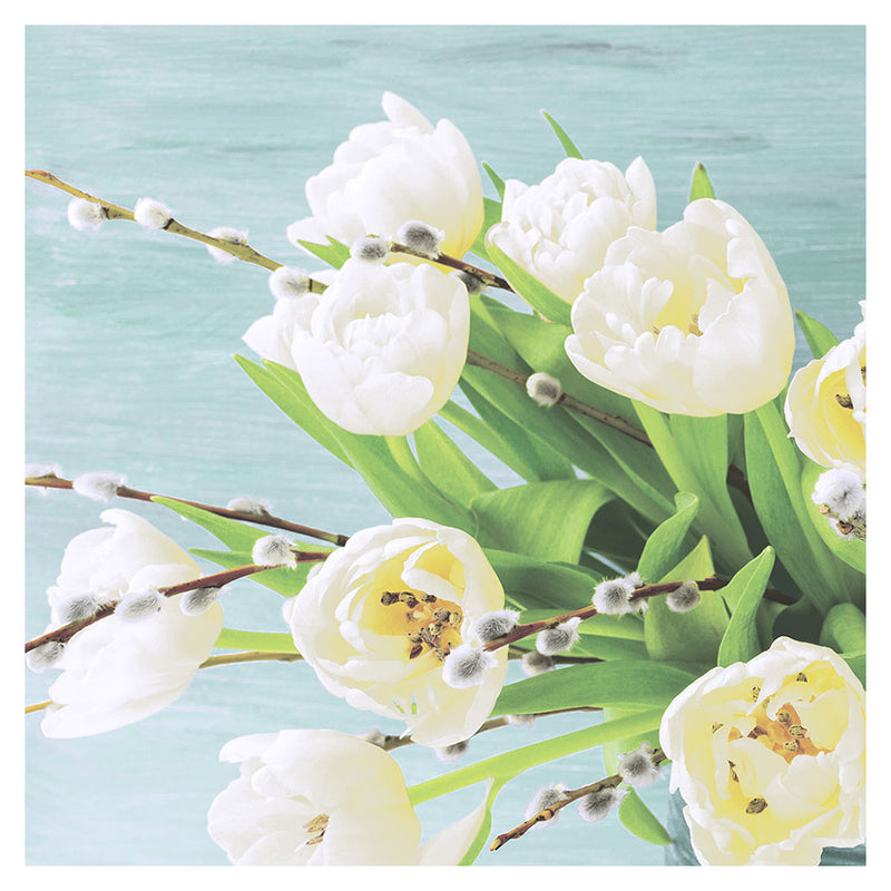  Paper+Design Luncheon-Servietten mit Tulpen-Print