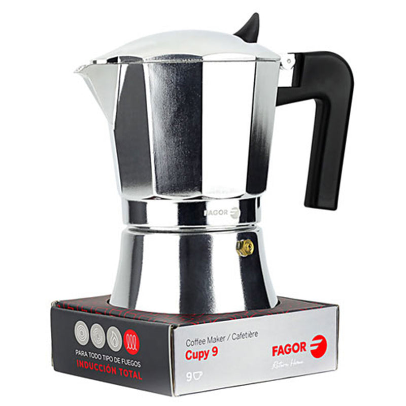  Fagor Cupy Espressokocher aus Aluminium