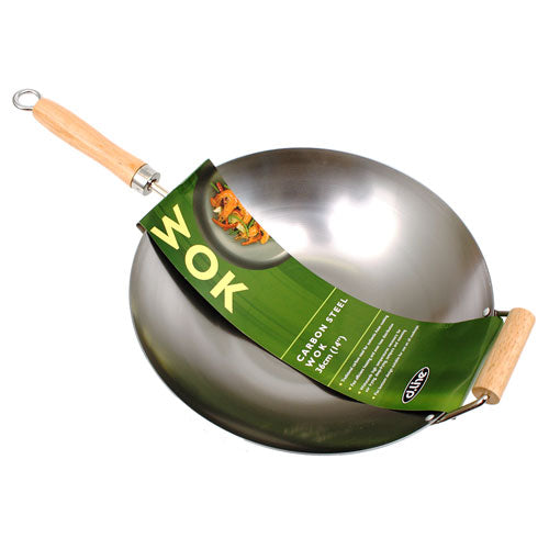 D.Line Carbon Steel Wok with Handle 36cm