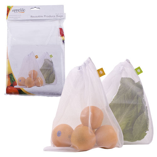 Appetito Mesh Produce Bags (Set of 5)