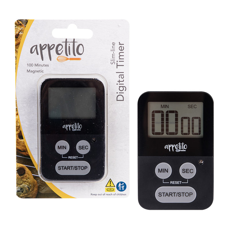 Appetito Slim-Line 100-Minuten-Digital-Timer