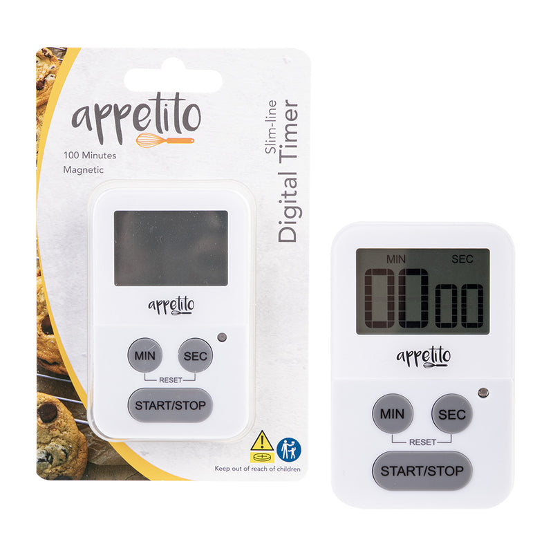 Appetito Slim-Line 100-Minuten-Digital-Timer