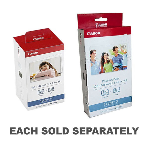 Canon Selphy CP Ink and Paper Set (4x6in)