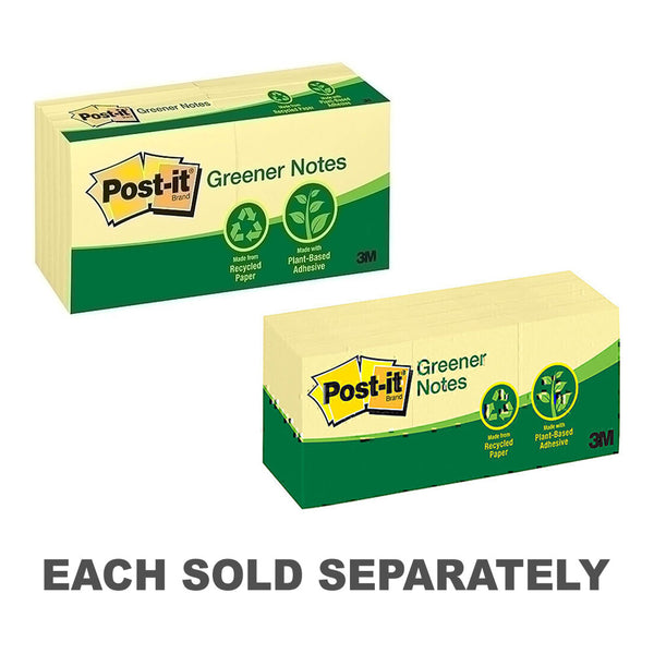 Post-It Greener Notes 12pk (Canary Yellow)