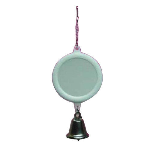 Elite Pet Round Mirror with Bell Bird Toy