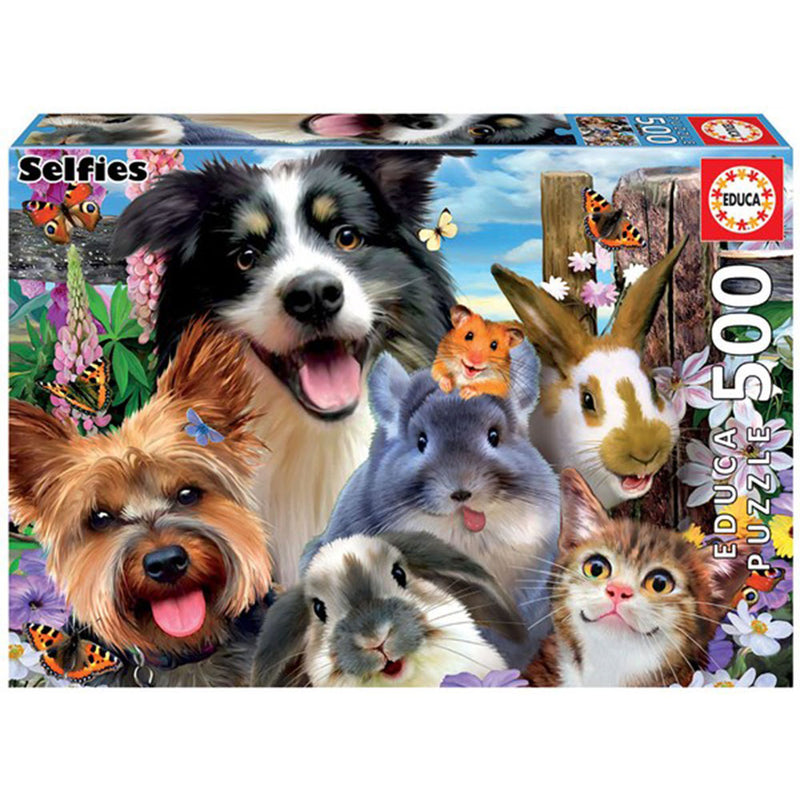 Educa Yard Buddies Selfie Jigsaw Puzzle 500pcs