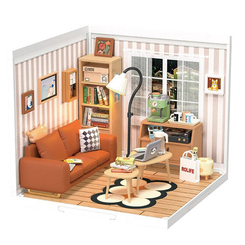 DIY 3D Plastic Miniature House Cozy Living Lounge