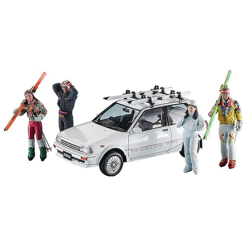 Toyota Starlet SI White Limited Ski Version 1/24 Scale Model