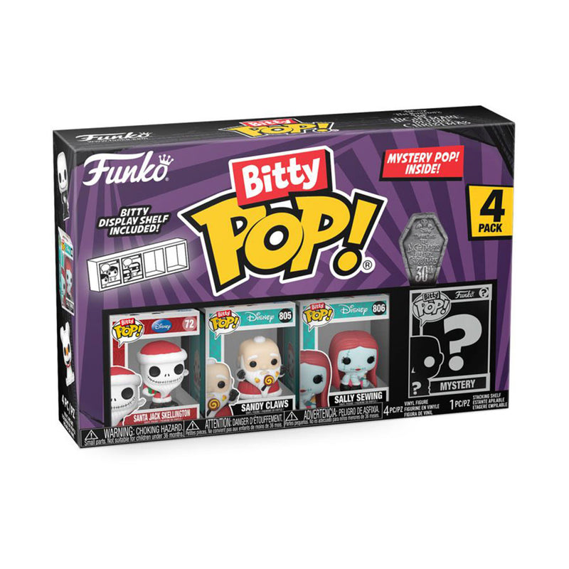 The Nightmare Before Christmas Santa Jack Bitty Pop! 4-Pack