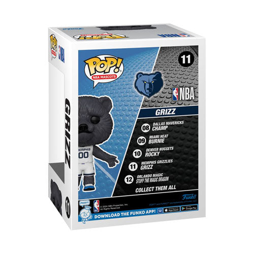 NBA: Mascots Memphis Grizz Pop! Vinyl