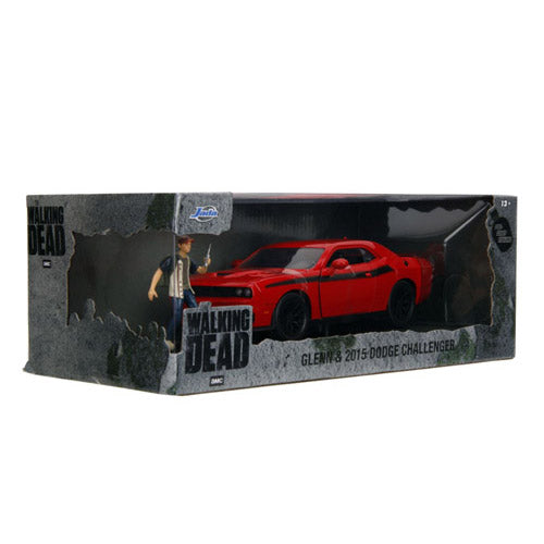 Walking Dead Glenn w/ 2015 Dodge Challenger 1:24 Vehicle Set