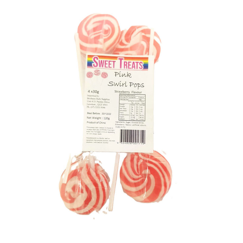 Süße Leckereien Sackged Swirl Pops 4Pk (120 g)