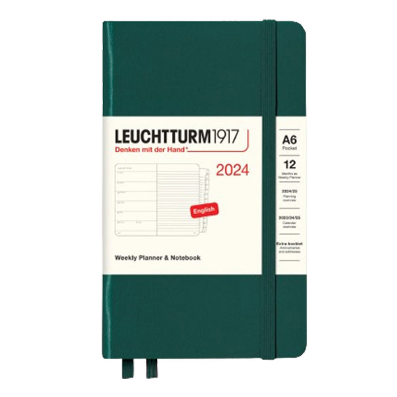 2024 A6 Wochen Pocket Planer & Notebook mit Broschüre