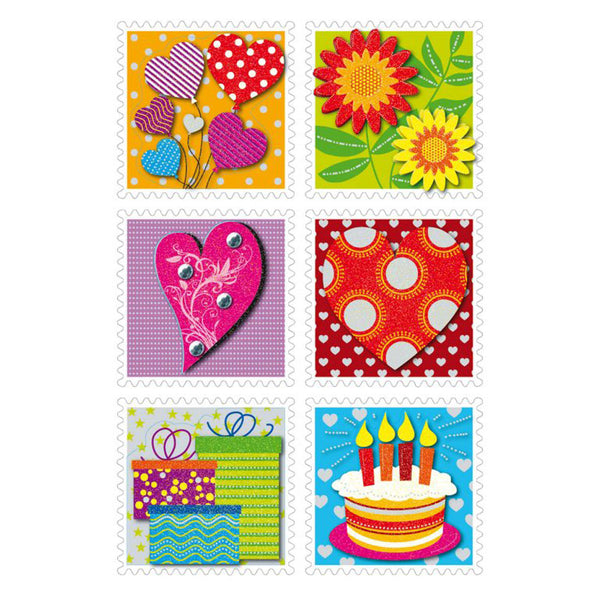 Herma Valentines Post 3D Paper Sticker