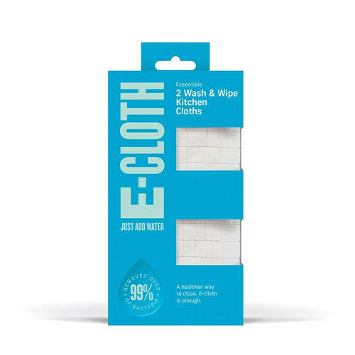 E-Cloth Wash and Wipe Kitchen Cloths 2pk