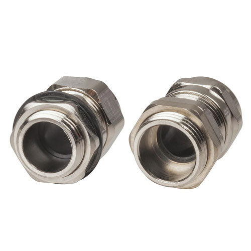 IP68 Nickel Plated Copper Cable Glands 2pcs