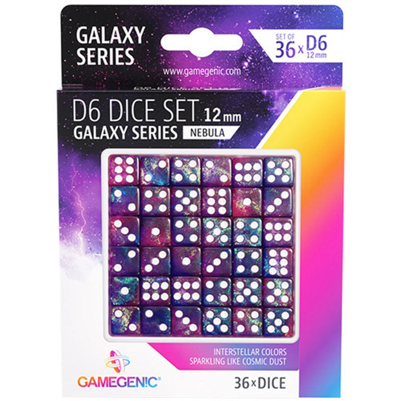  Gamegenic Galaxy Series D6 Würfelset 12 mm (36 Stück)