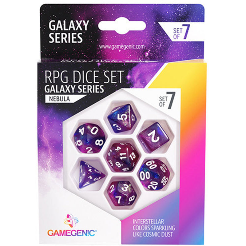 Gamegenic Galaxy Series RPG Dice Set 7pcs