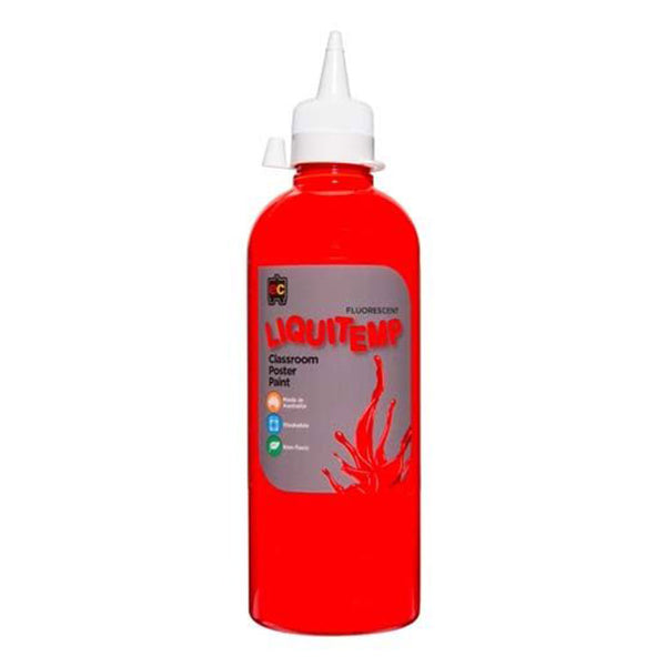 Non-Toxic Water Based Liquitemp Poster Paint 500mL (Fluoro)