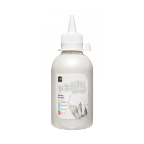 EC Pearl Rainbow Junior Acrylic Paint 250mL (White)