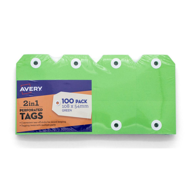 Avery 2-in-1 Kraft Tag (Pack von 100)