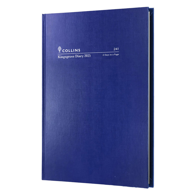 Collins Kingsgrove A4 2-Days to Page 2025 Diary (Blue)