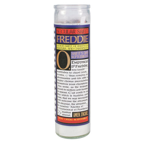 Freddie Mercury Secular Saint Candle