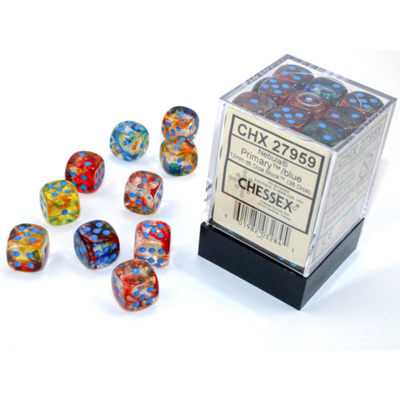 Nebula Chessex 12mm D6 Luminary Würfelblock