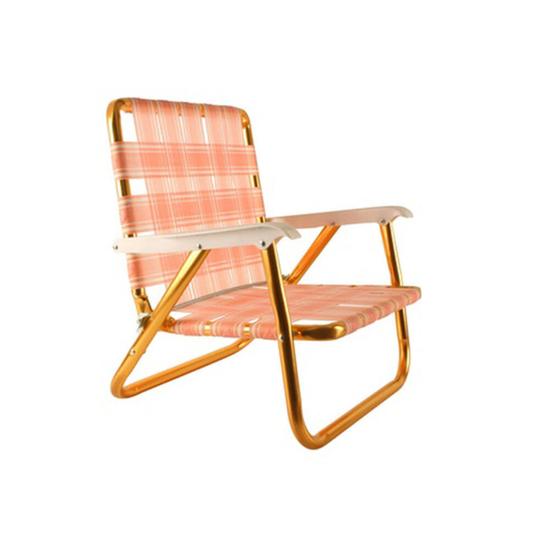 Retro Picnic Chair with Gold Frame (56x56.5x49cm)