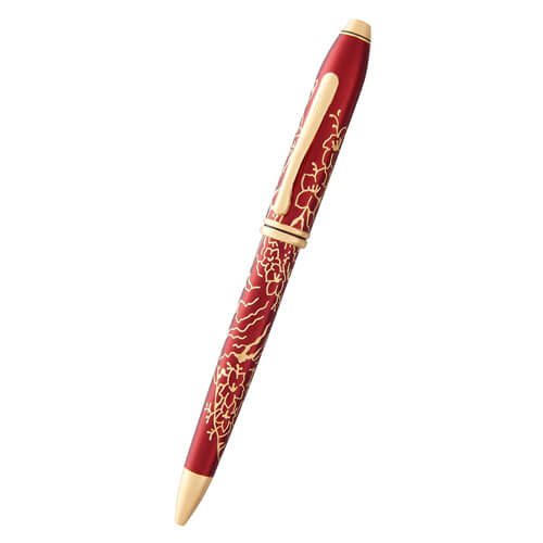 Townsend Plum Lacquer 23ct Zodiac Ballpoint Pen