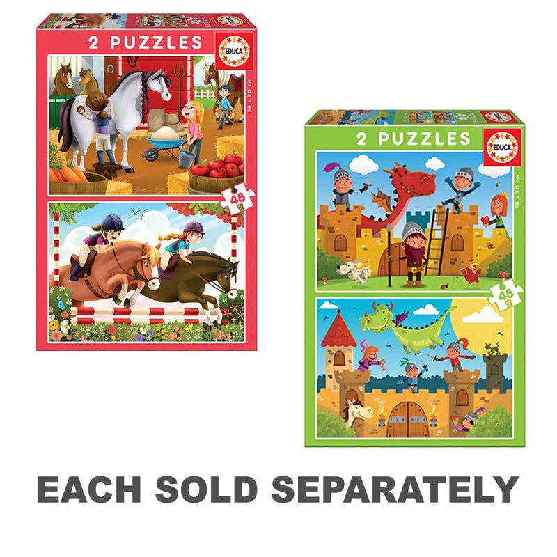 Educa Puzzle Collection 2 sets with 48pcs