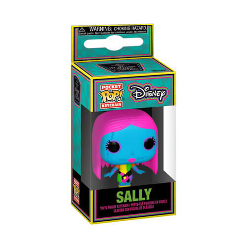 Nightmare Before Christmas Sally Black Light Pop! Keychain