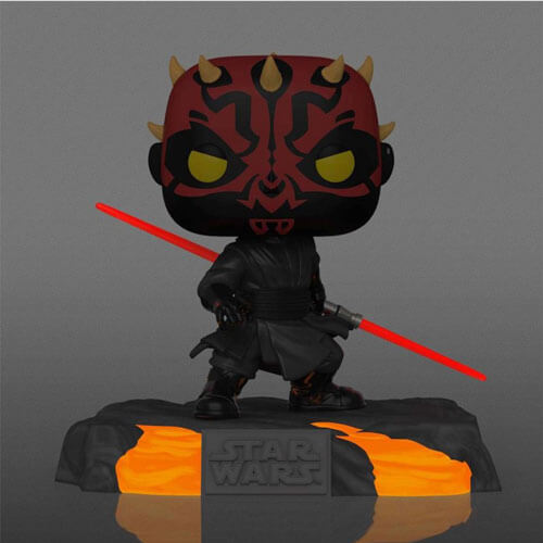 Star Wars Red Saber Series Darth Maul Glow US Ex Pop! Delxe