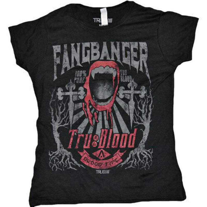 Echtes Blut Fangbanger weibliches T-Shirt