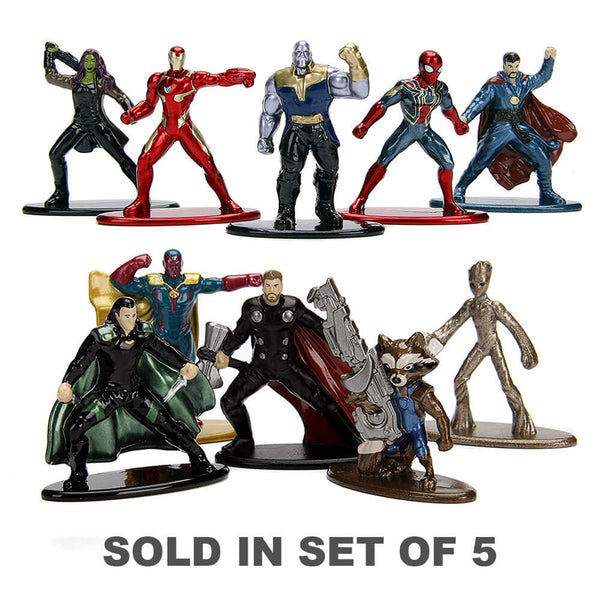 Avengers 3 Infinity War Nano Metal Figs 5 Pk