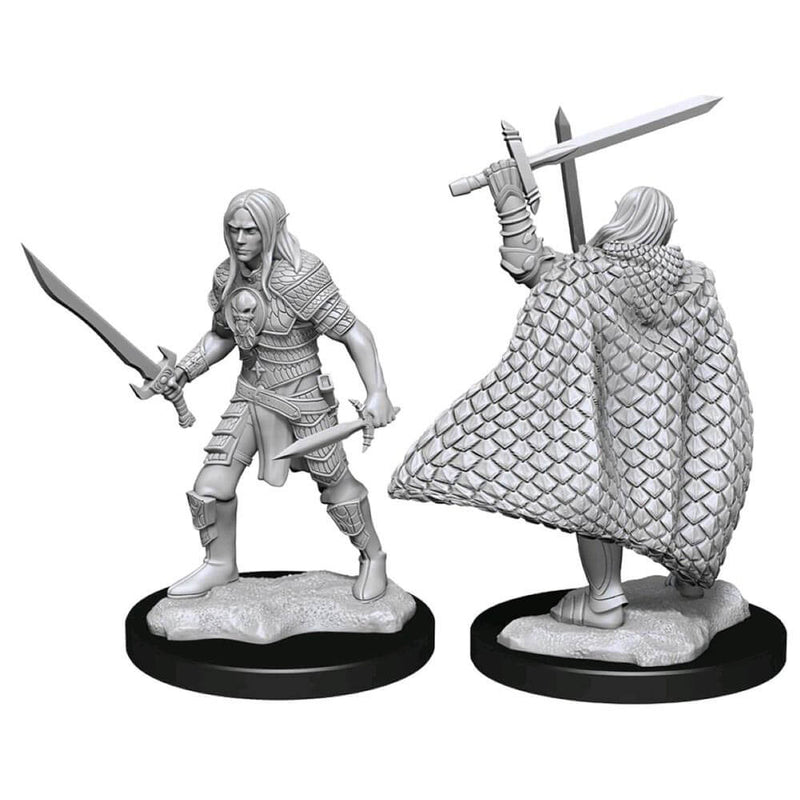 Pathfinder Deep Cuts Unpainted Miniatures Elf Fighter Male