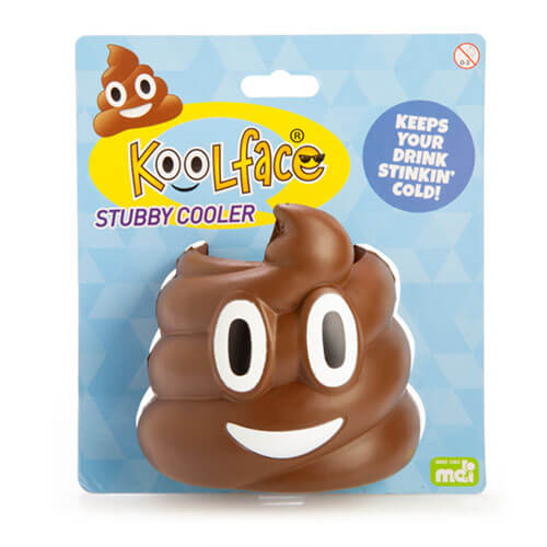 Koolface Smiling Poo Stubby Cooler