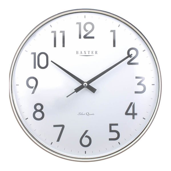 Baxter Northbridge Wall Clock (Silver/33cm)