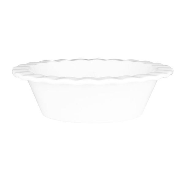 Wilkie New Bone Porcelain Fluted Pie Dish (12.5x4cm)