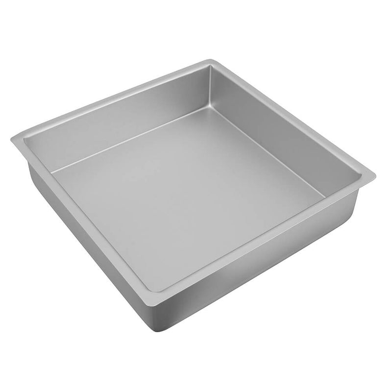 Bakemaster Square Cake Pan (Silver Anodised)